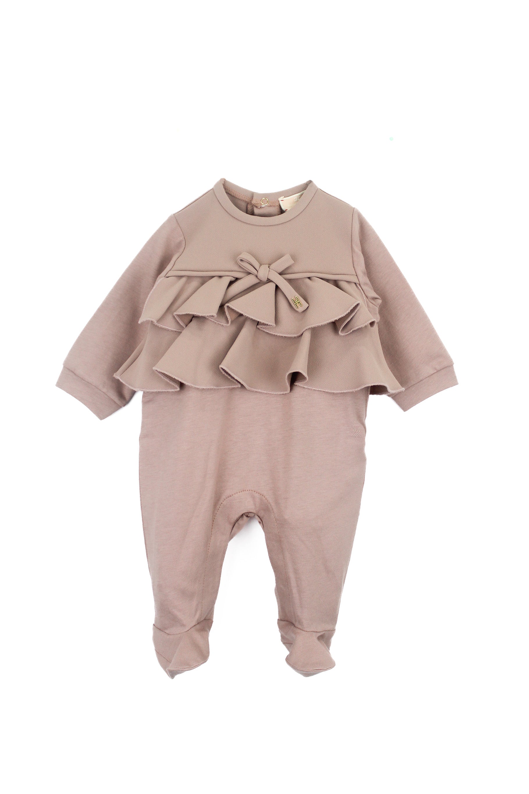 Elisabetta Franchi La Mia Bambina Tutina Sunrise con Volant per Neonate