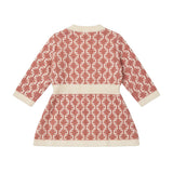 Elisabetta Franchi La Mia Bambina Abito Avorio e Rosa All-Over per Neonate