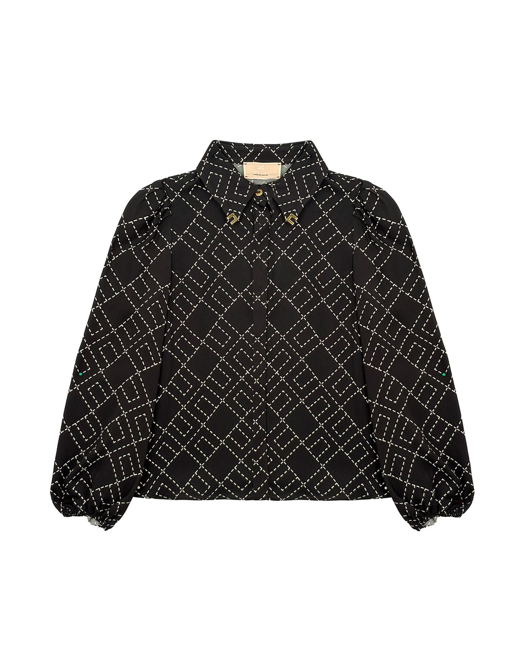 Elisabetta Franchi La Mia Bambina Camicia con Logo Geometrico per Bambine