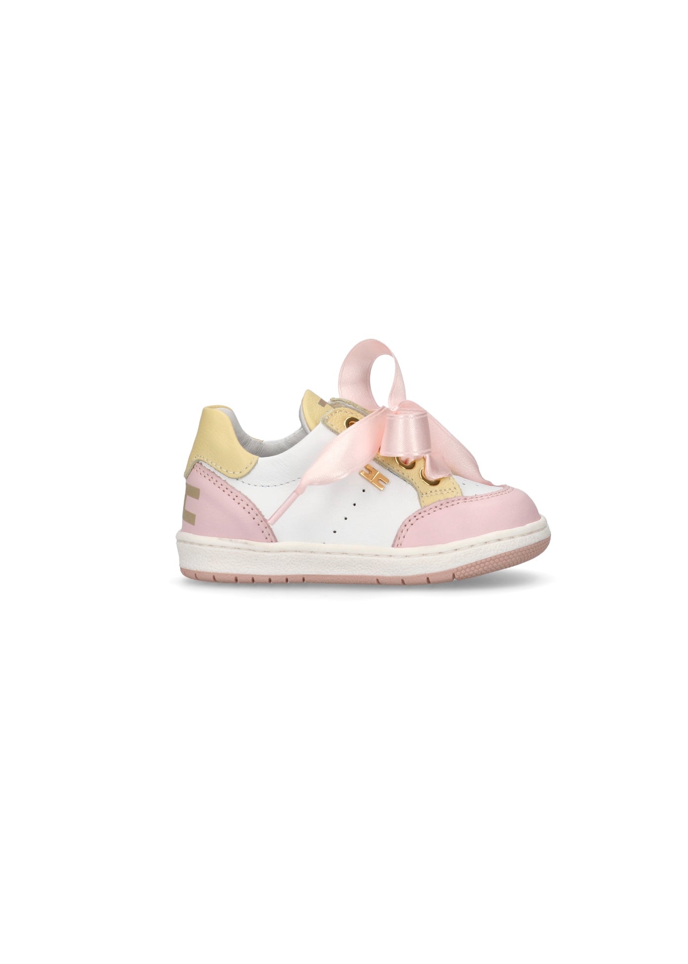 Elisabetta Franchi La Mia Bambina Sneakers Bianco/Rosa per Neonate