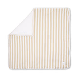 Boss Kids Coperta Beige/Bianco a Strisce per Neonati