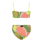 Effek Costume Bikini a Fascia Fantasia Fruit per Bambine