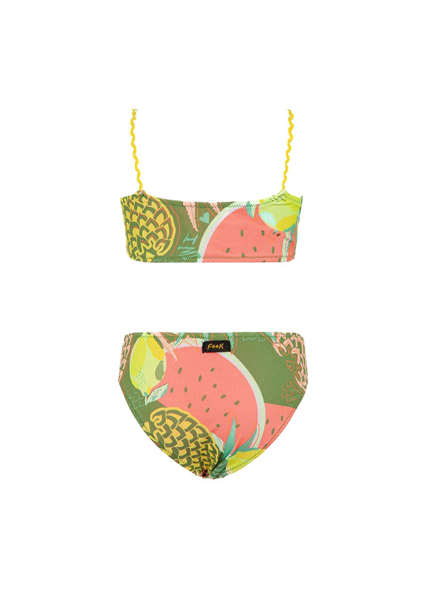 Effek Costume Bikini a Fascia Fantasia Fruit per Bambine