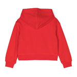 Dsquared2 Kids Felpa Rossa con Cappuccio con Stampa Cuore per Bambine (retro)
