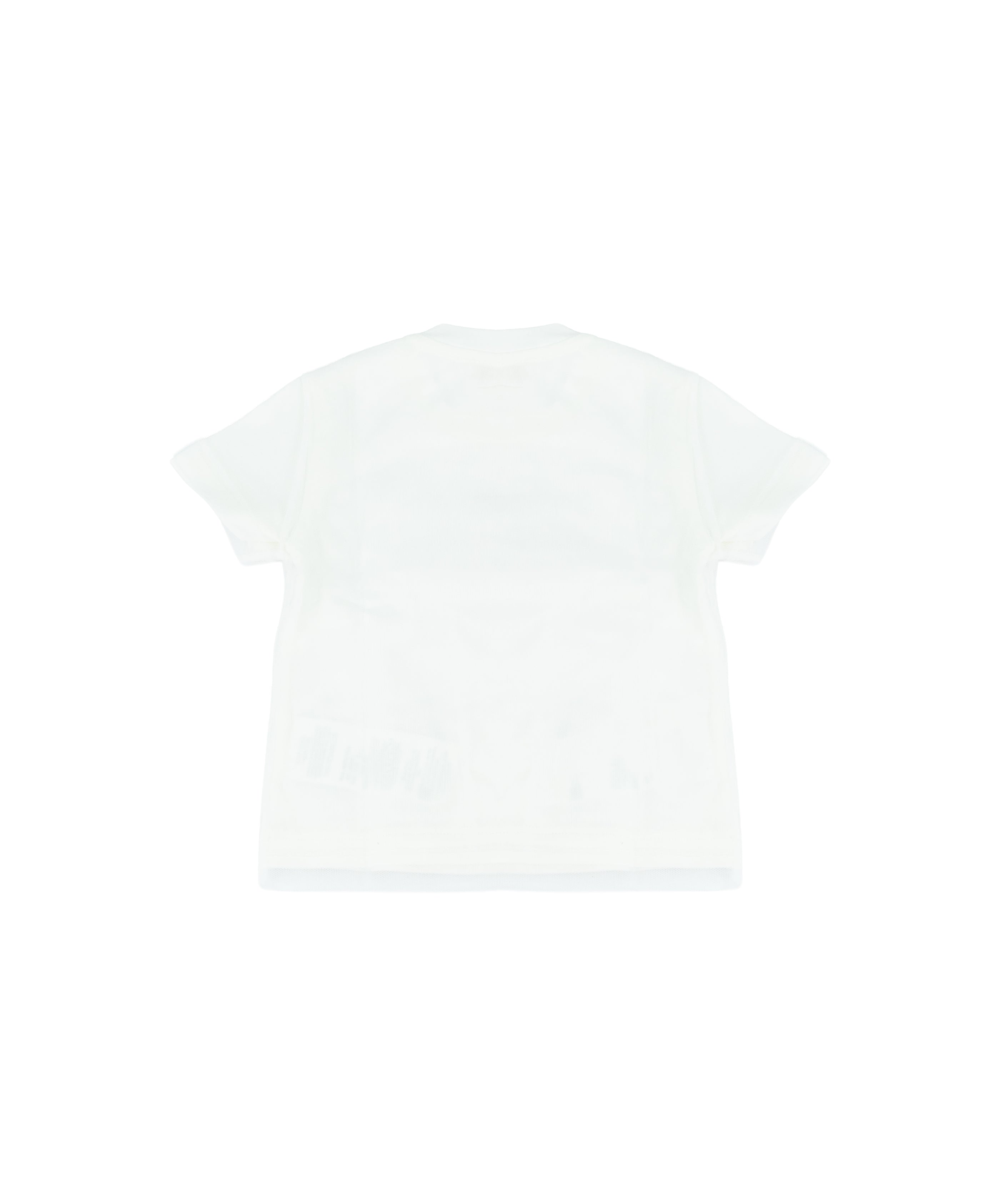 Elisabetta Franchi La Mia Bambina T-Shirt Avorio con Logo per Neonate