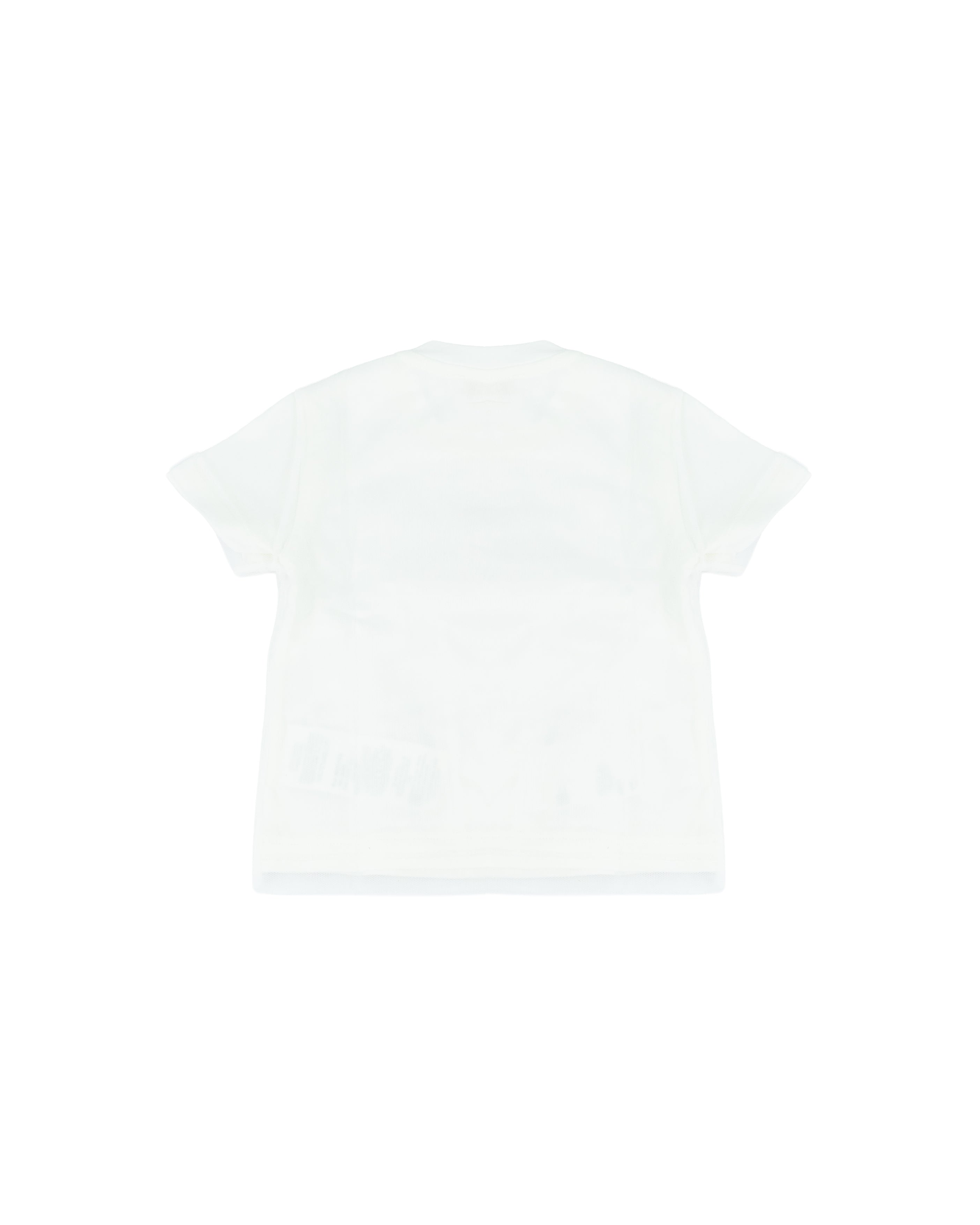 Elisabetta Franchi La Mia Bambina T-Shirt Avorio con Logo per Neonate