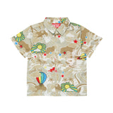 Diesel Kids Camicia Sabbia a Fantasia per Neonati