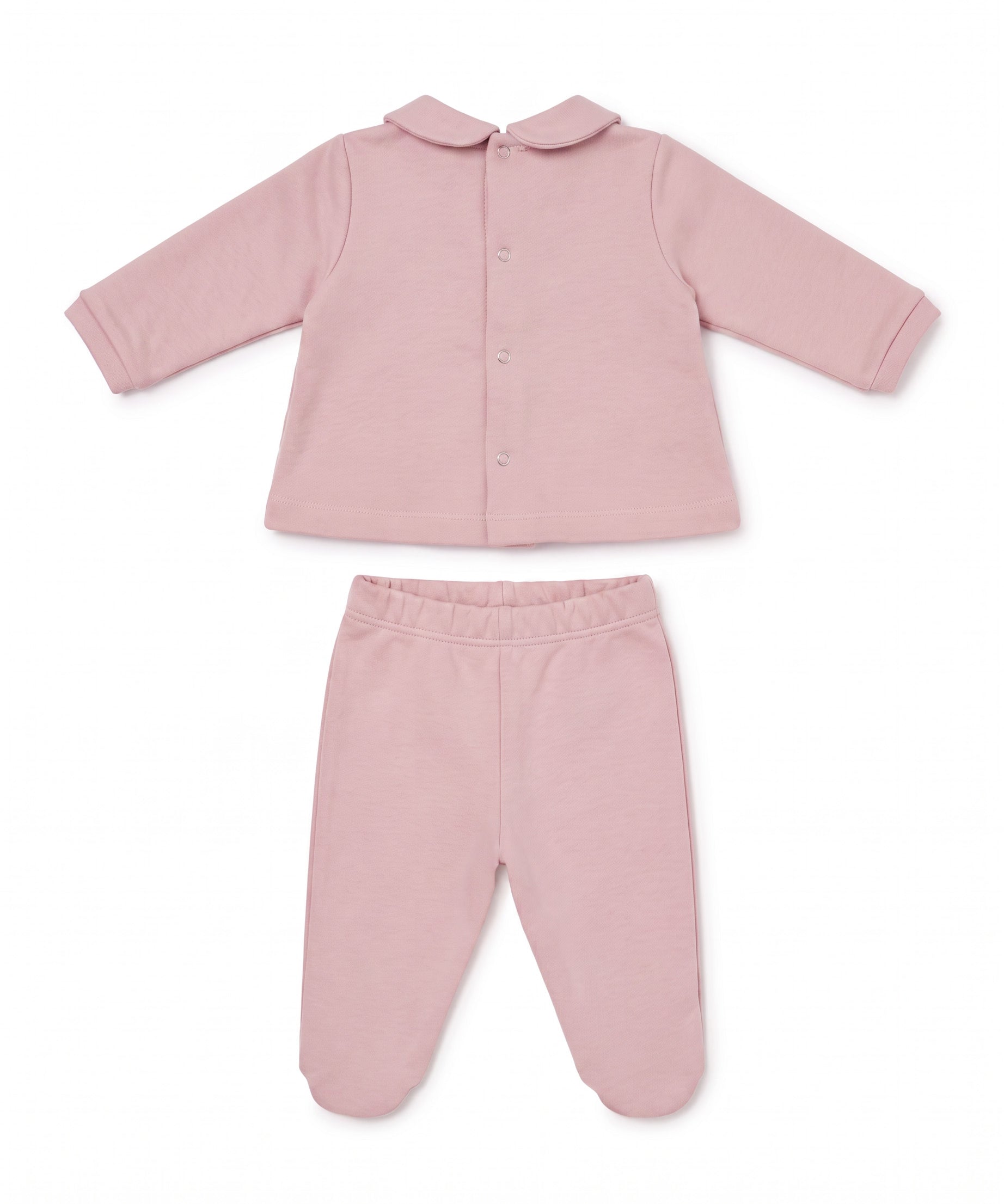 Elisabetta Franchi La Mia Bambina Completo Rosa con Ricamo Logo per Neonate
