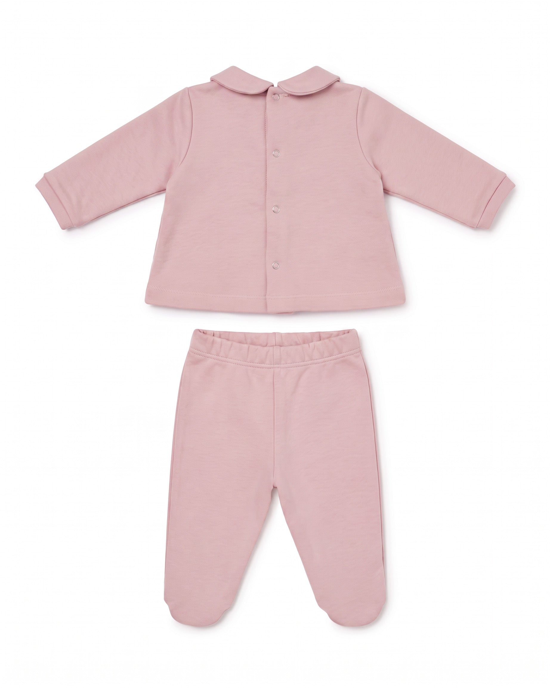 Elisabetta Franchi La Mia Bambina Completo Rosa con Ricamo Logo per Neonate