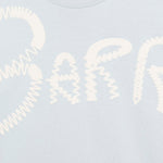 Barrow Kids T-shirt Celeste con Stampa Logo per Bambini (dettaglio)