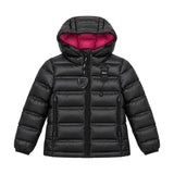 Blauer Kids Piumino Trapuntato con Cappuccio Nero per Bambine