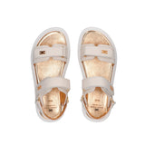 Elisabetta Franchi La Mia Bambina Sandalo Burro con Logo per Bambine