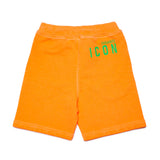 Dsquared2 Kids Bermuda Arancione con Stampa Logo