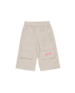 Diesel Kids Pantalone con Tasche Cargo e Logo Ricamato per Neonate