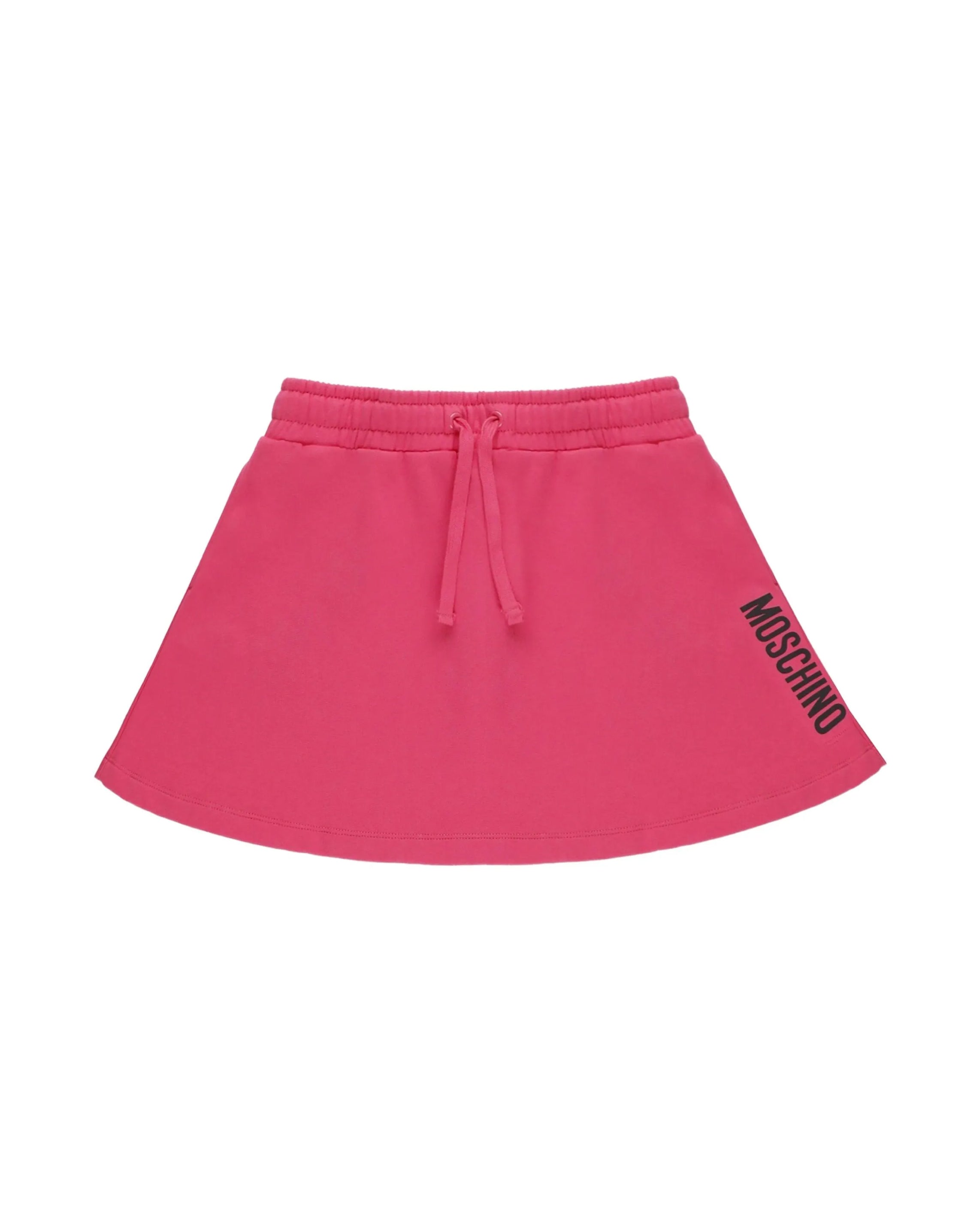 Moschino Kids Gonna Raspberry con Scritta Logo a Contrasto per Bambine