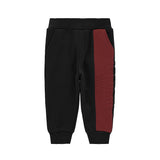 Iceberg Kids Pantaloni Joggers Neri con Logo Relief per Neonati