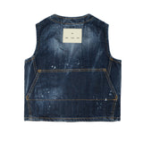 Yes London Kids Gilet in Denim Effetto Sfumato per Bambini