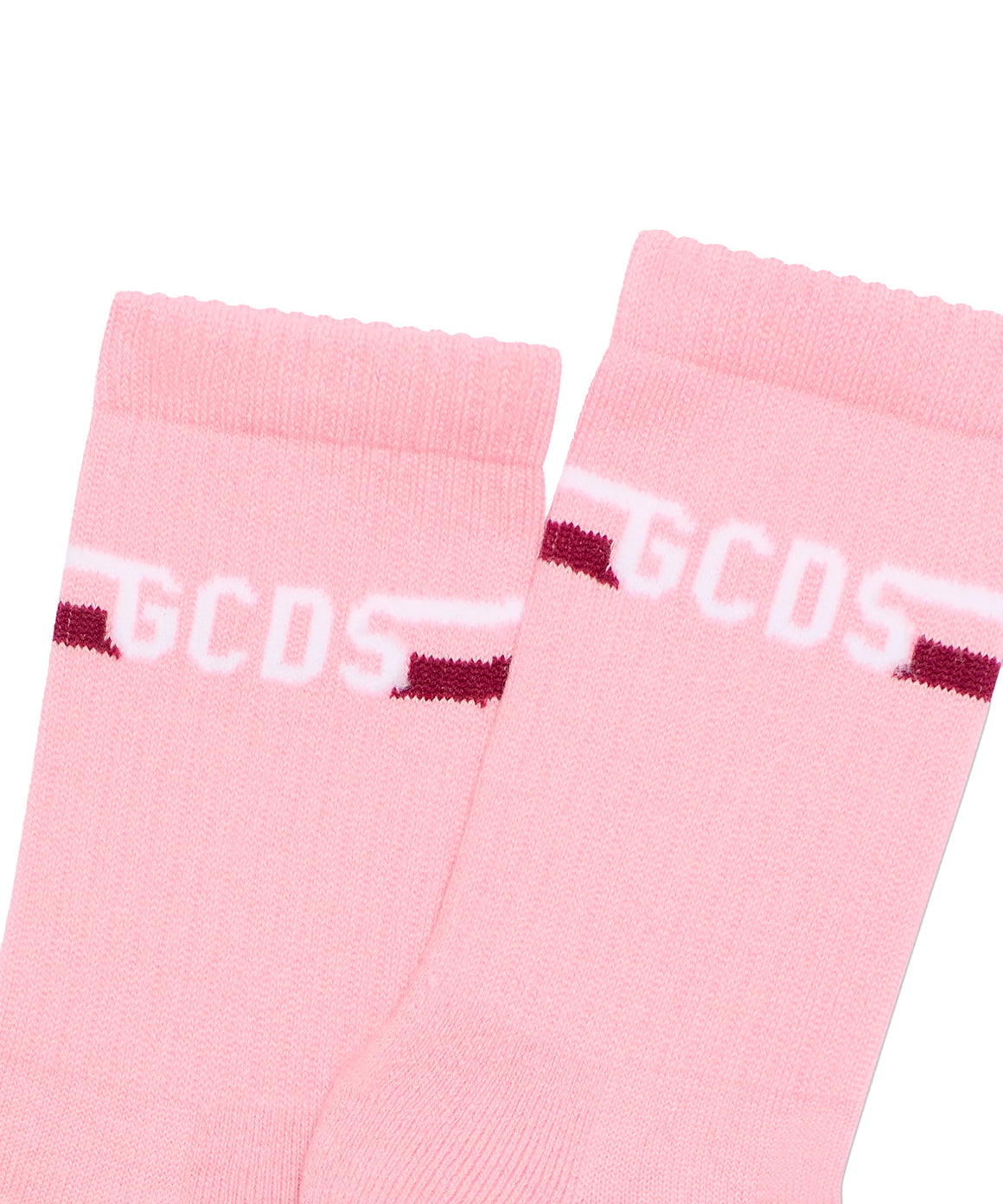 Gcds Kids Calzini Rosa con Logo a Striscie per Bambine