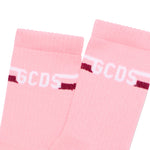 Gcds Kids Calzini Rosa con Logo a Striscie per Bambine