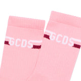 Gcds Kids Calzini Rosa con Logo a Striscie per Bambine