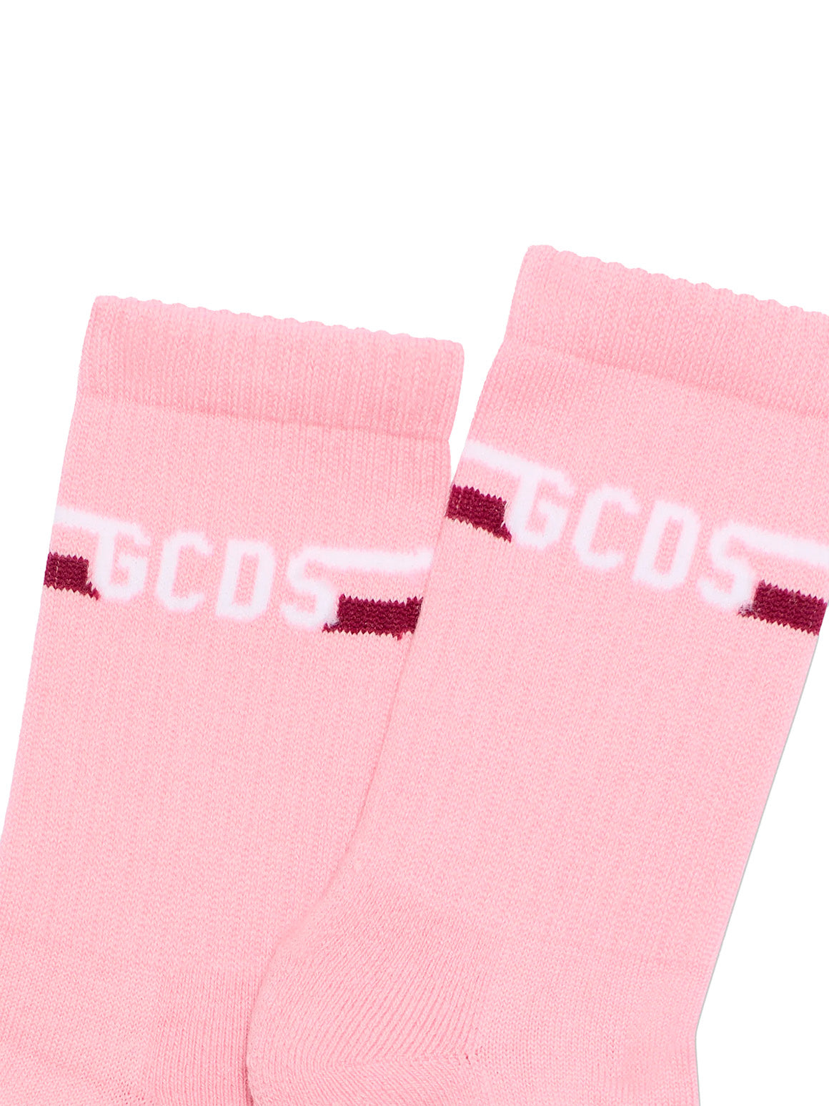 Gcds Kids Calzini Rosa con Logo a Striscie per Bambine