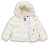 Suns Kids Piumino Con Cappuccio In Pelliccia Ecru per Bambini
