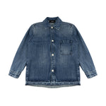 I'M Brian Kids Camicia in Denim con Tasca per Bambini