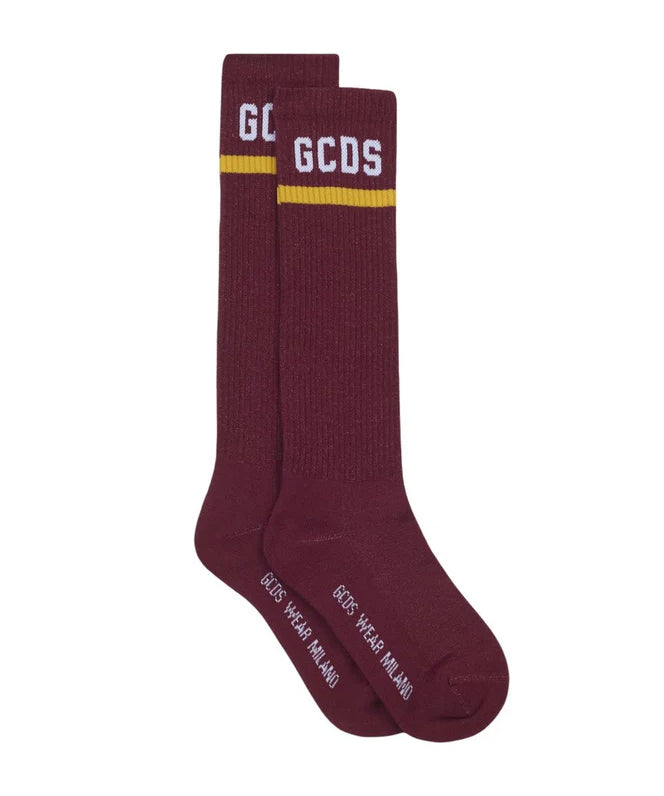 Gcds Kids Calzini Ruggine e Giallo Unisex
