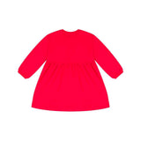 Moschino Kids Abito Rosso con Stampa Teddy per Neonate