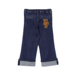 Elisabetta Franchi La Mia Bambina Jeans Denim Scuro per Neonate (retro)