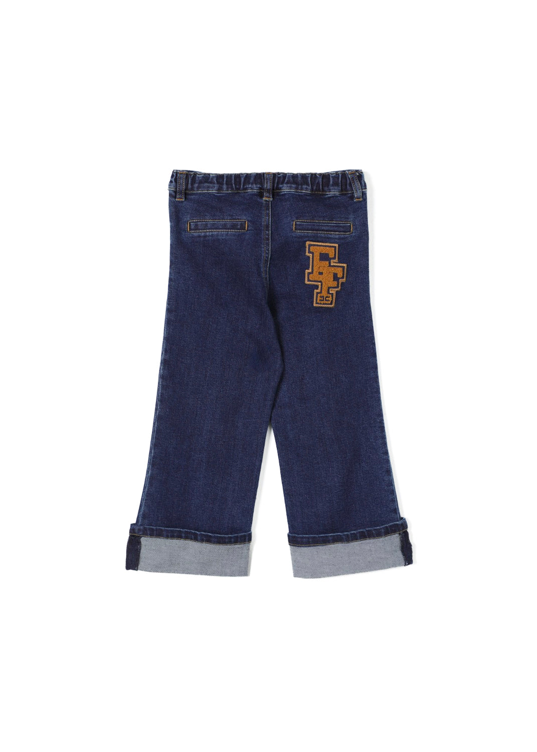 Elisabetta Franchi La Mia Bambina Jeans Denim Scuro per Neonate (retro)