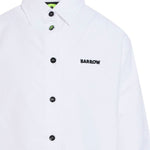 Barrow Kids Camicia Bianca con Smile per Bambine (dettaglio)