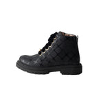 Elisabetta Franchi La Mia Bambina Stivale Nero con Logo All-Over per Neonate