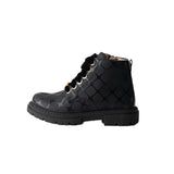 Elisabetta Franchi La Mia Bambina Stivale Nero con Logo All-Over per Neonate