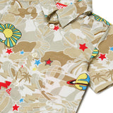 Diesel Kids Camicia Sabbia a Fantasia per Neonati