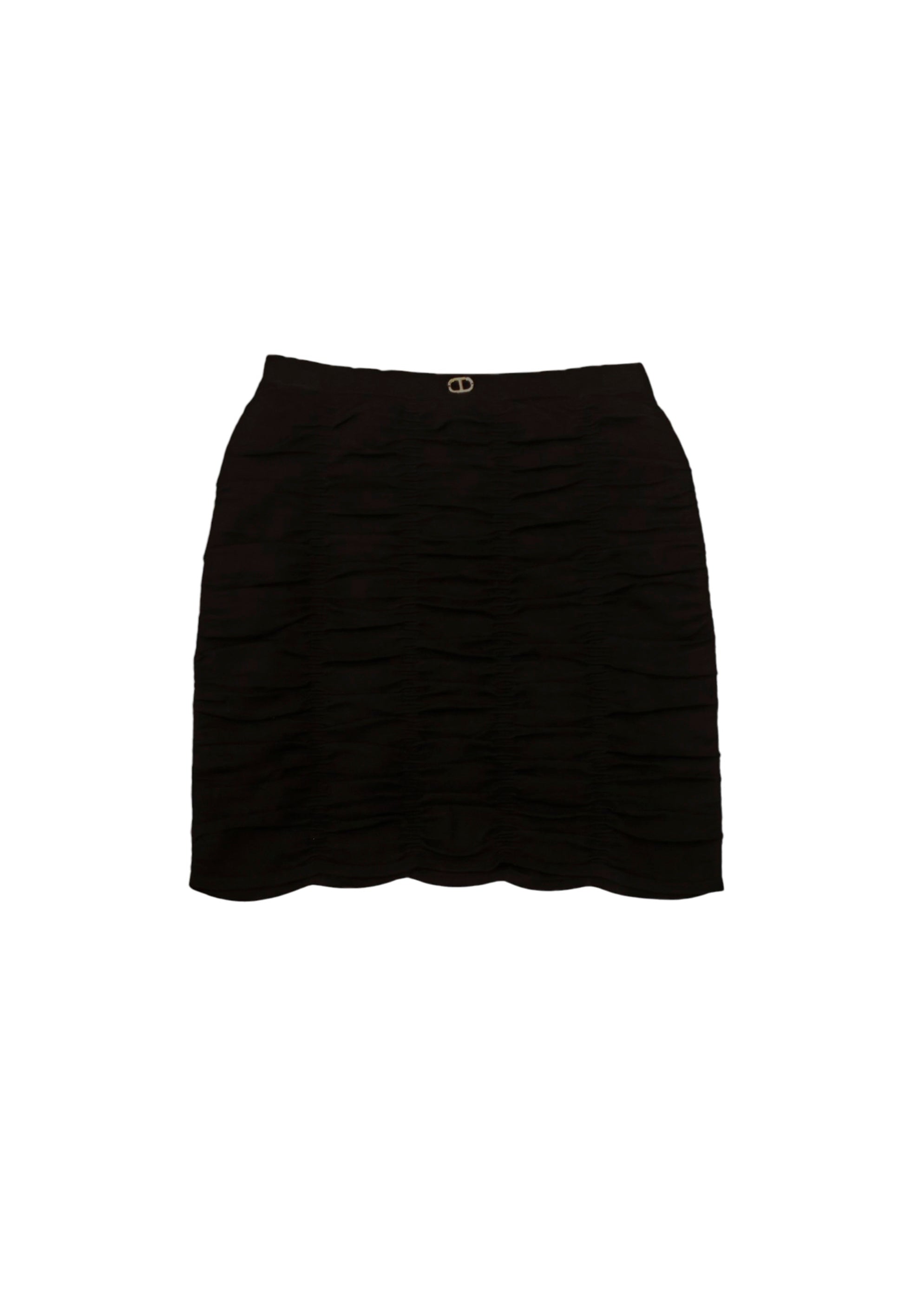 Twinset Kids Gonna Nera con Logo per Bambine