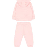 Moschino Kids Completo Felpa e Pantalone Azalea Pink per Neonate