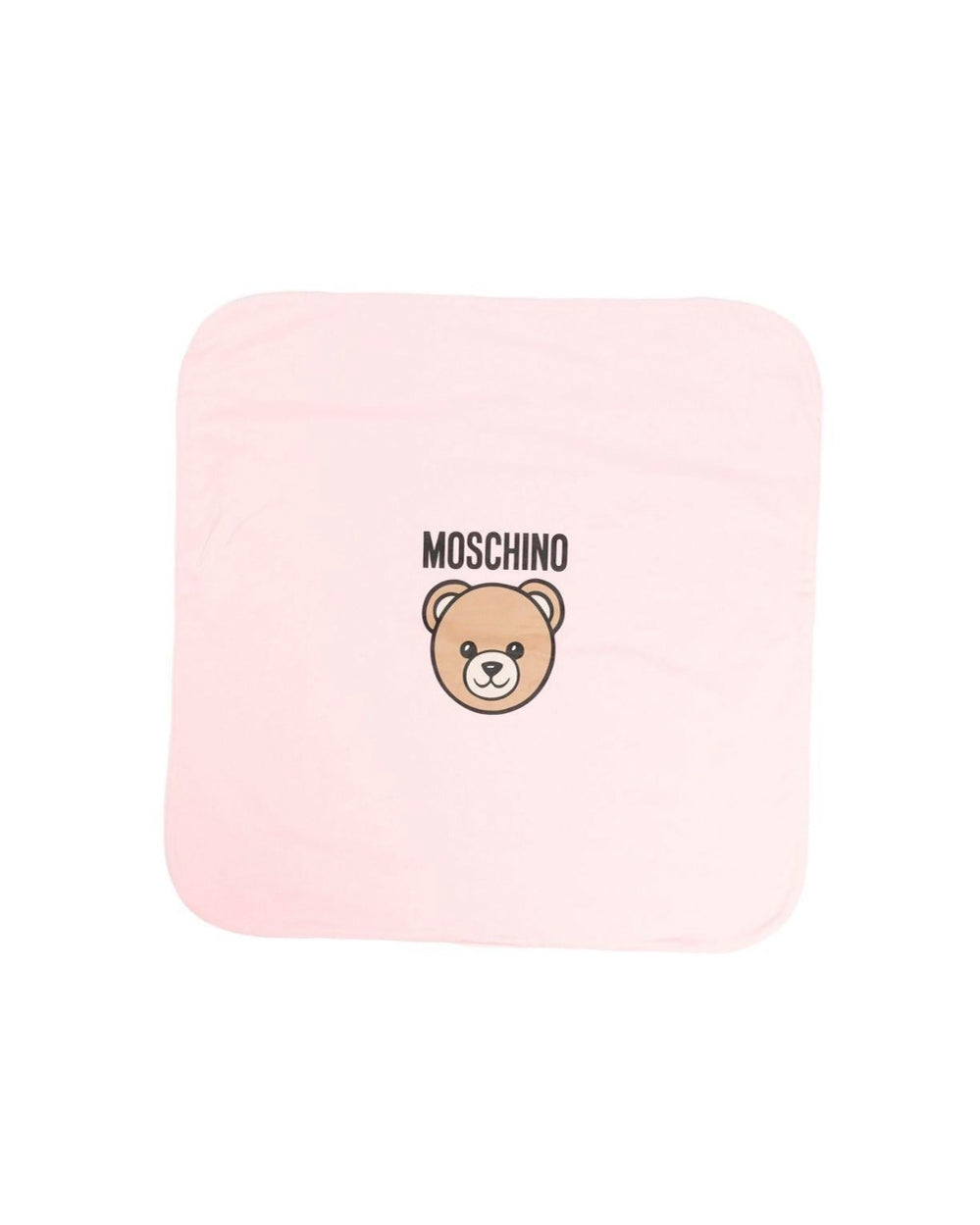 Moschino Kids Coperta Rosa con Logo per Neonate