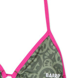 Barrow Kids Bikini Verde Militare con Logo Smiles All-over