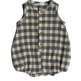 Barcellino Kids Tutina Denim e Panna per Neonati