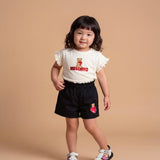 Moschino Kids Sandalo Bianco con Toppe e Teddy per Neonate