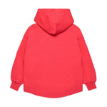 Diesel Kids Felpa Fucsia con Cappuccio e Zip con Oval D per Bambine