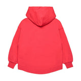 Diesel Kids Felpa Fucsia con Cappuccio e Zip con Oval D per Bambine
