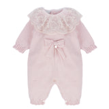 Marlù Tutina Rosa con Apertura a Bottoni Posteriore per Neonate