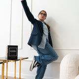 Patrizia Pepe Blue Denim Jeans Wide Leg for Girls