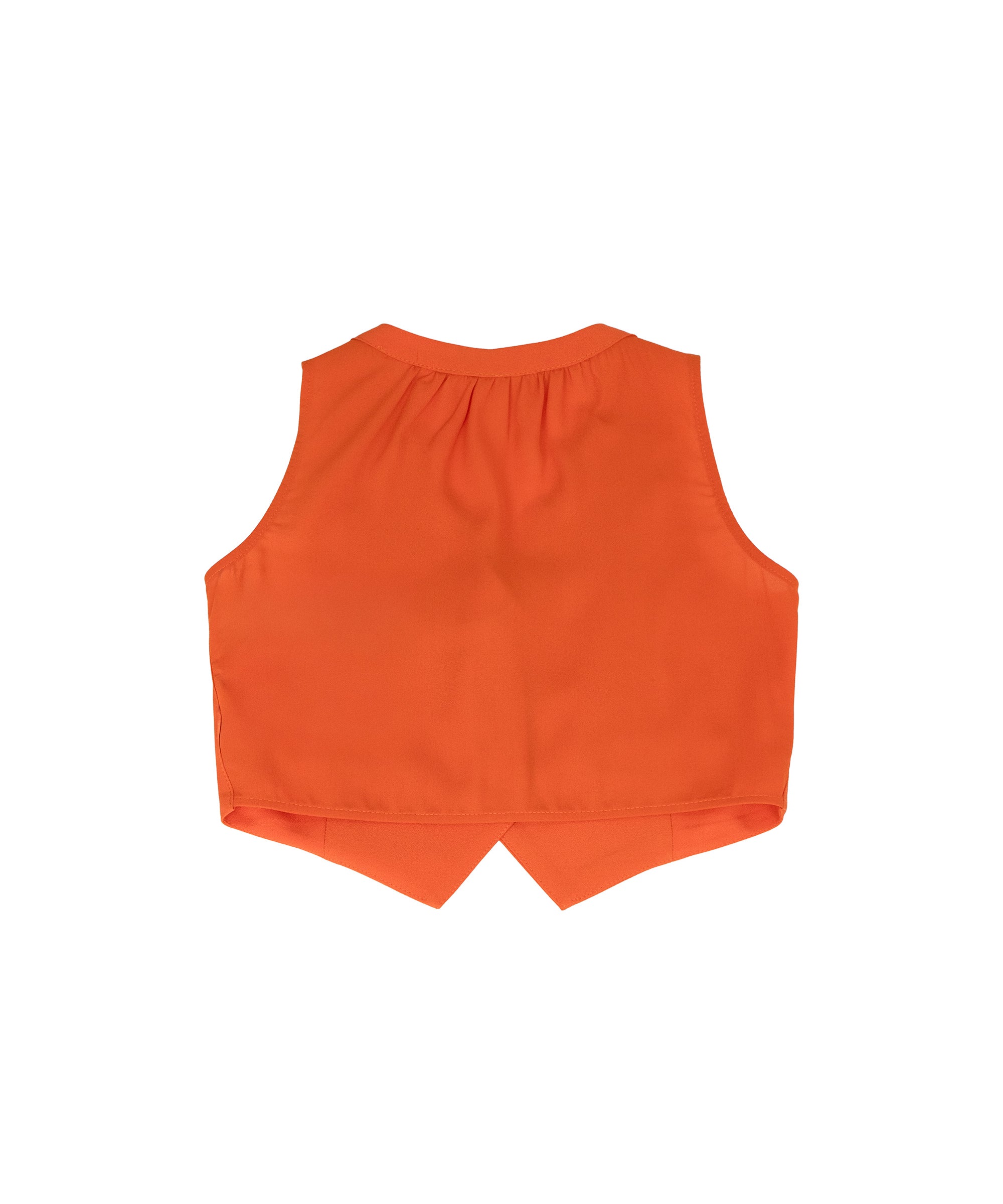 Patrizia Pepe Kids Gilet Arancione per Bambine