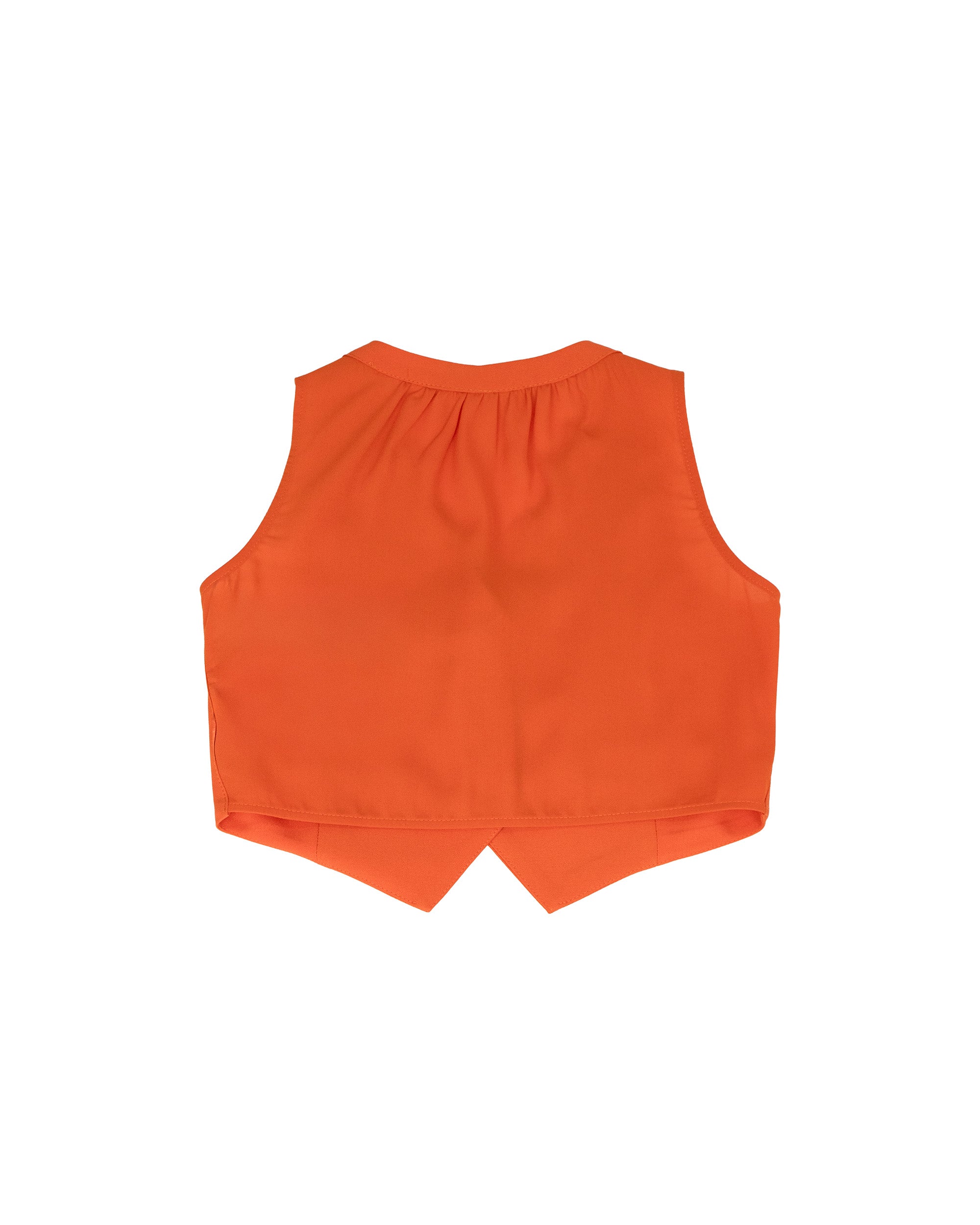 Patrizia Pepe Kids Gilet Arancione per Bambine