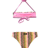 EffeK Costume Bikini Fantasia Multicolor per Bambine