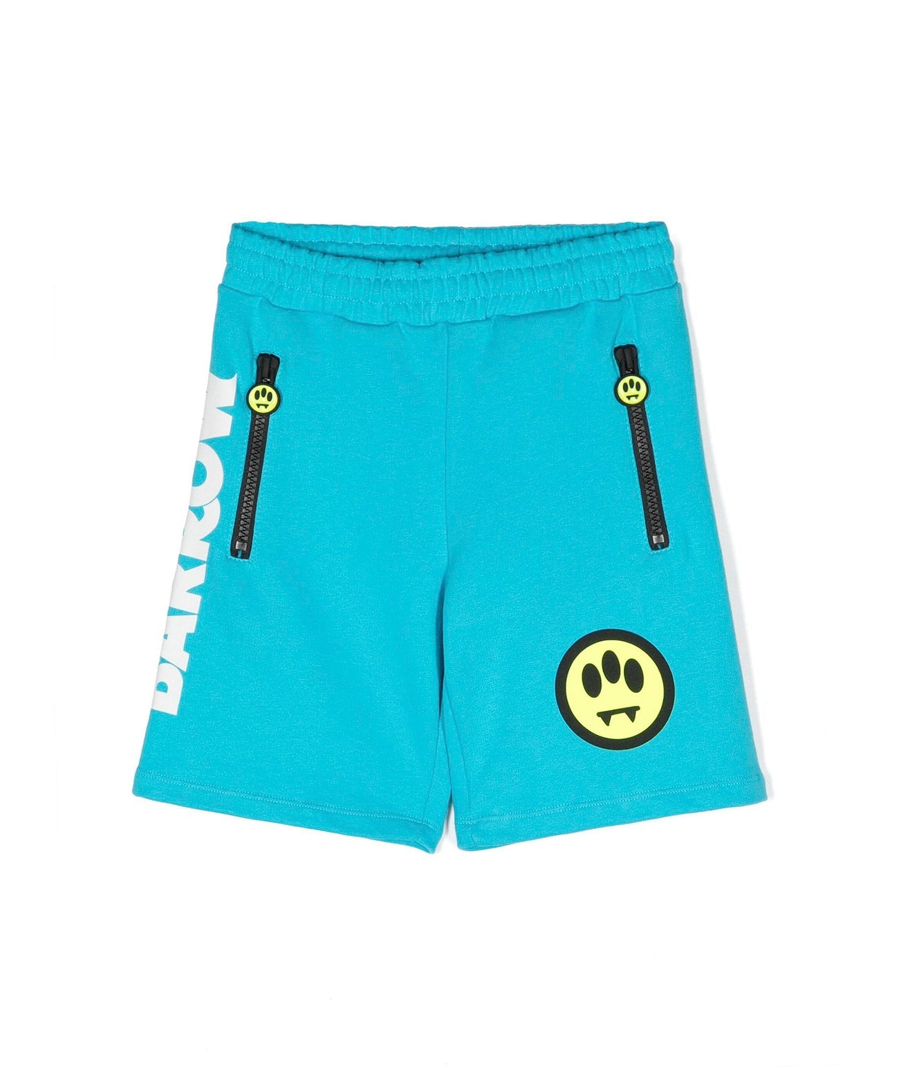 Barrow Kids Short Turchese con Stampa per Bambini frontale