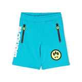 Barrow Kids Short Turchese con Stampa per Bambini frontale